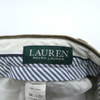 LAUREN RALPH LAUREN 90年代 ヴィンテージ コーデュロイ スラックス パンツ L ブラウン ワイド 2タック プリーツ ダブルカフス