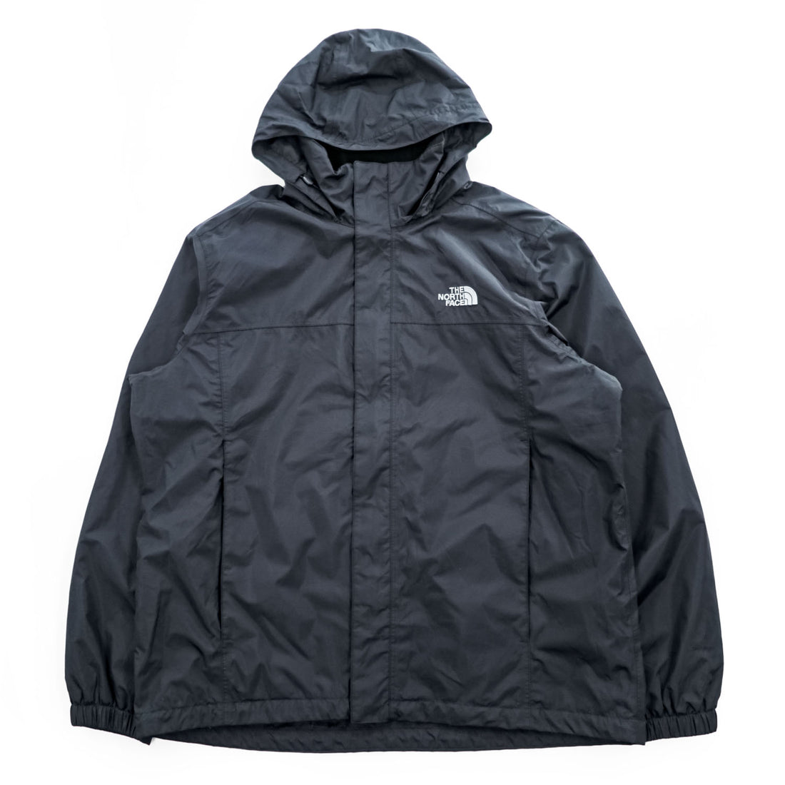 THE NORTH FACE シェル レインジャケット Resolve 2 Hooded Rain Jacket マウンテンパーカー XL ブラック 防水 リップストップ ドローコード フード収納 A2VD5