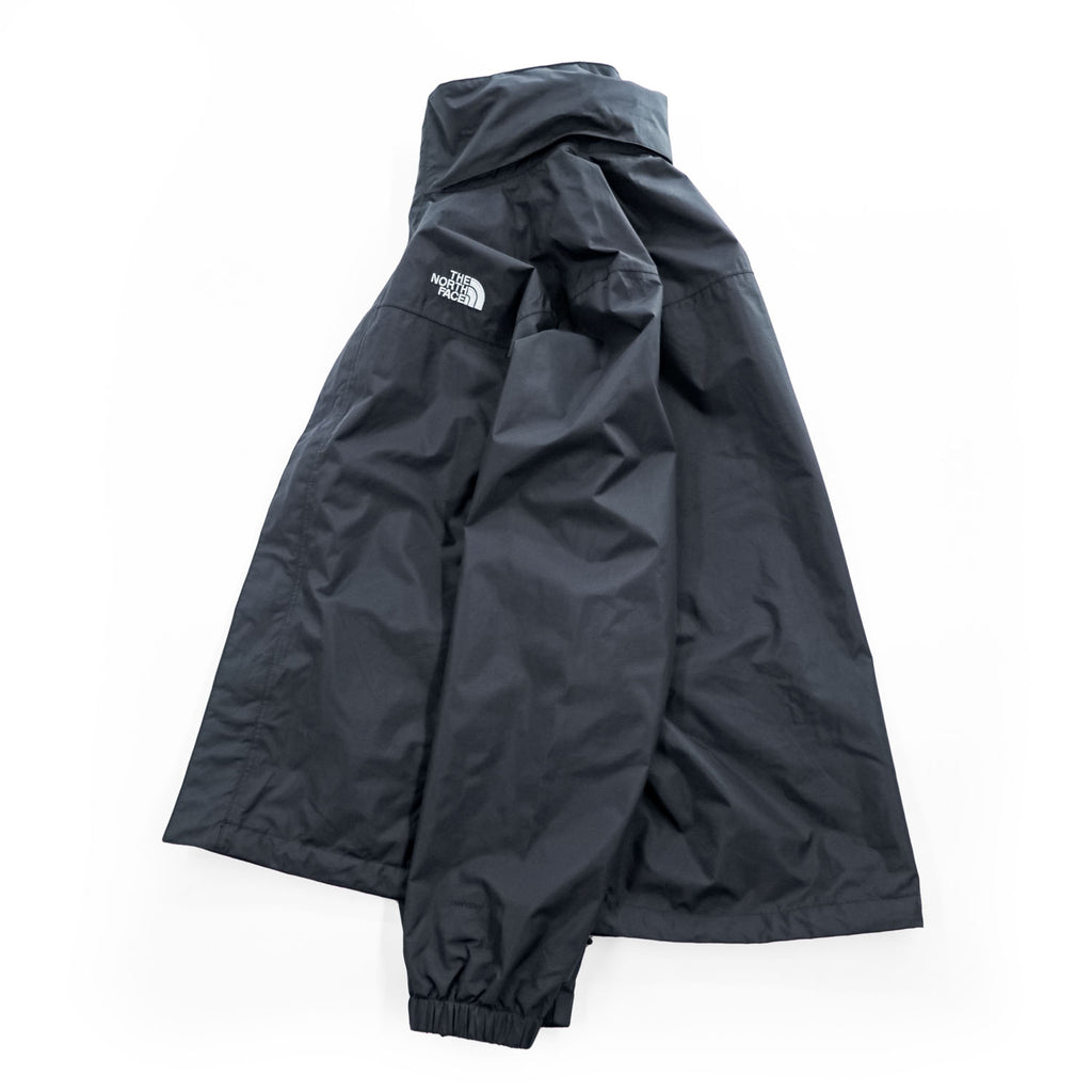THE NORTH FACE シェル レインジャケット Resolve 2 Hooded Rain Jacket マウンテンパーカー XL ブラック 防水 リップストップ ドローコード フード収納 A2VD5