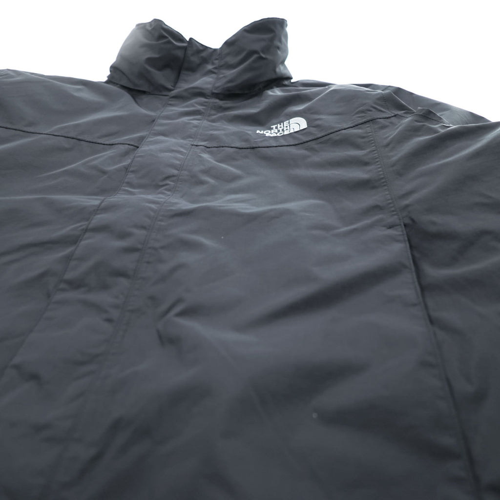 THE NORTH FACE シェル レインジャケット Resolve 2 Hooded Rain Jacket マウンテンパーカー XL ブラック 防水 リップストップ ドローコード フード収納 A2VD5