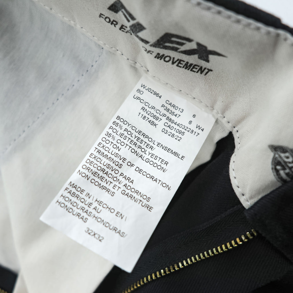Dickies 874 FLEX Original Fit ワークパンツ 32x32 ブラック 11874BK