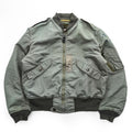 Buzz Rickson's L-2B Flight Jacket Medium Sage Green Nylon USAF TOPS Apparel
