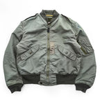 Buzz Rickson's L-2B Flight Jacket Medium Sage Green Nylon USAF TOPS Apparel