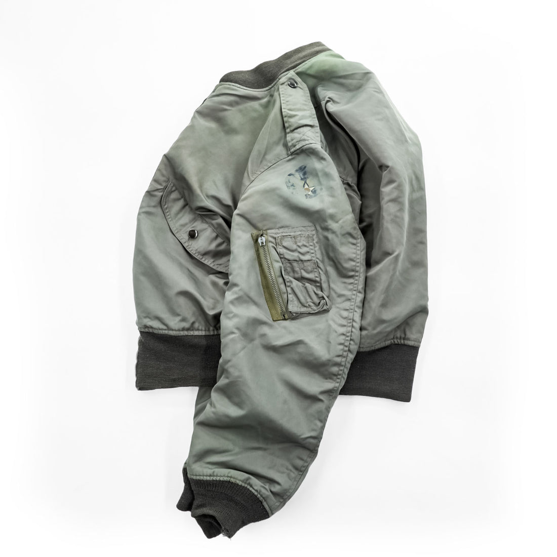 Buzz Rickson's L-2B Flight Jacket Medium Sage Green Nylon USAF TOPS Apparel