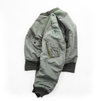 Buzz Rickson's L-2B Flight Jacket Medium Sage Green Nylon USAF TOPS Apparel