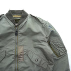 Buzz Rickson's L-2B Flight Jacket Medium Sage Green Nylon USAF TOPS Apparel