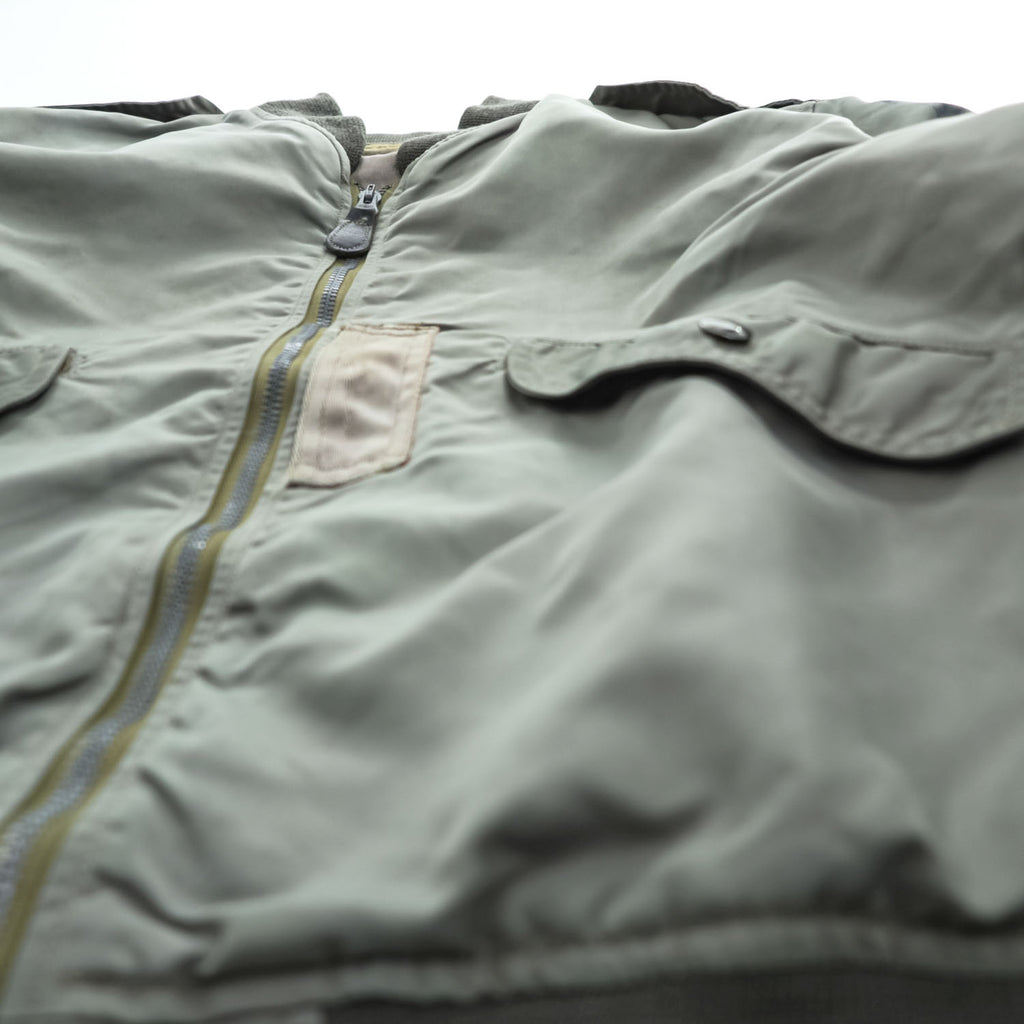 Buzz Rickson's L-2B Flight Jacket Medium Sage Green Nylon USAF TOPS Apparel