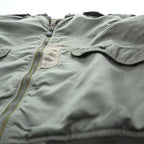 Buzz Rickson's L-2B Flight Jacket Medium Sage Green Nylon USAF TOPS Apparel