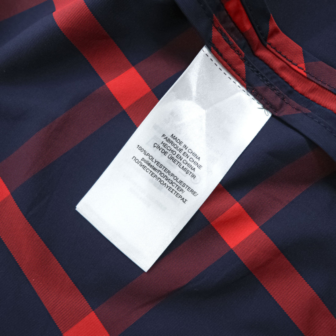 LAUREN RALPH LAUREN ダブルブレスト トレンチコート L レッド ネイビー チェック ベルト付