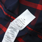 LAUREN RALPH LAUREN ダブルブレスト トレンチコート L レッド ネイビー チェック ベルト付
