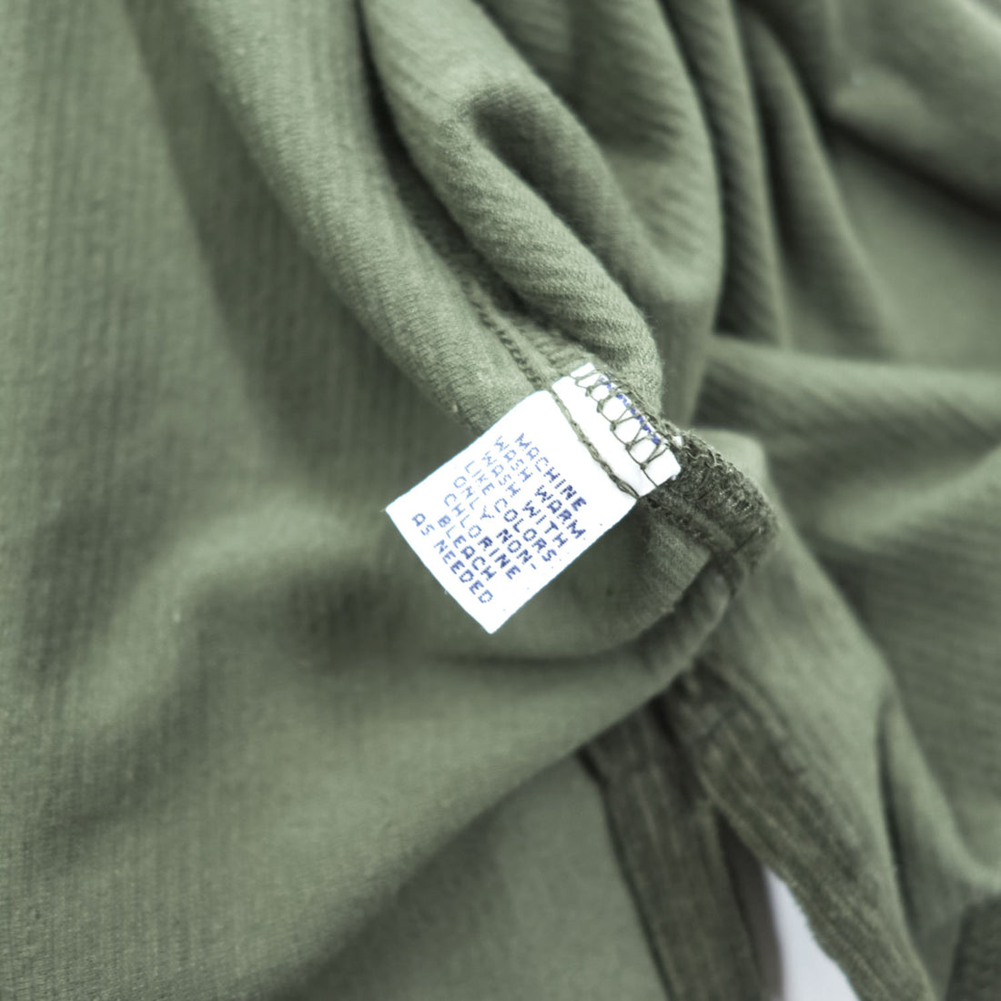 Polo Ralph Lauren 90年代 ヴィンテージ 長袖ポロシャツ XL カーキ グリーン ストレッチ コーデュロイ 胸ポケット