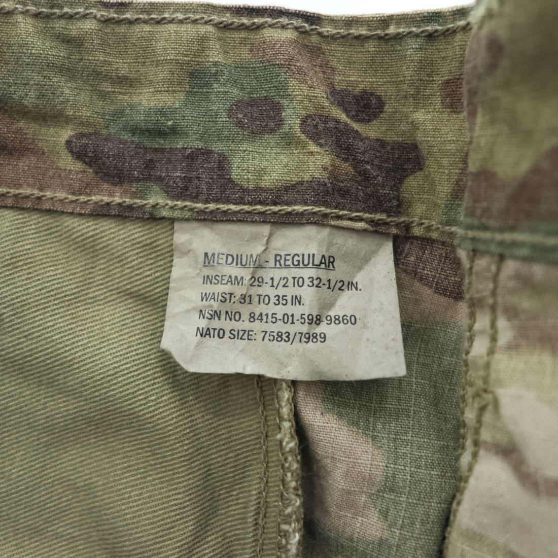 US ARMY 米軍 ミリタリー FRACU カーゴパンツ 難燃 リップストップ マルチカム カモフラ Flame Resistant Army Combat Uniform 8415-01-598-9860