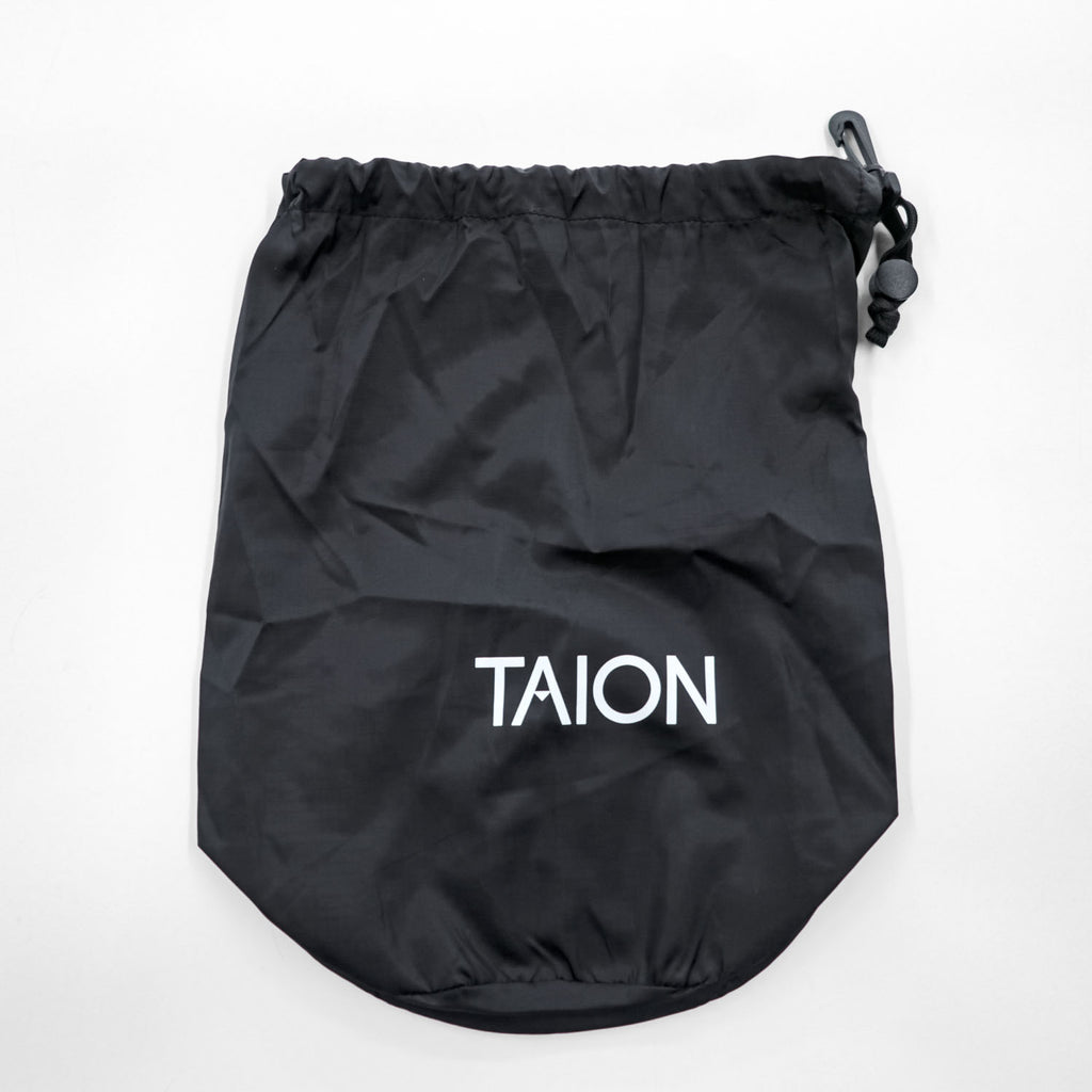 TAION ワーク コーデュロイ ダウンベスト L ブラック Vネック 収納袋付き