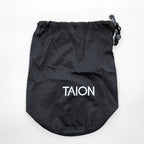 TAION ワーク コーデュロイ ダウンベスト L ブラック Vネック 収納袋付き
