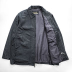 90s Columbia Sportswear Black Genuine Leather Zip Up Jacket Mens XL Vintage