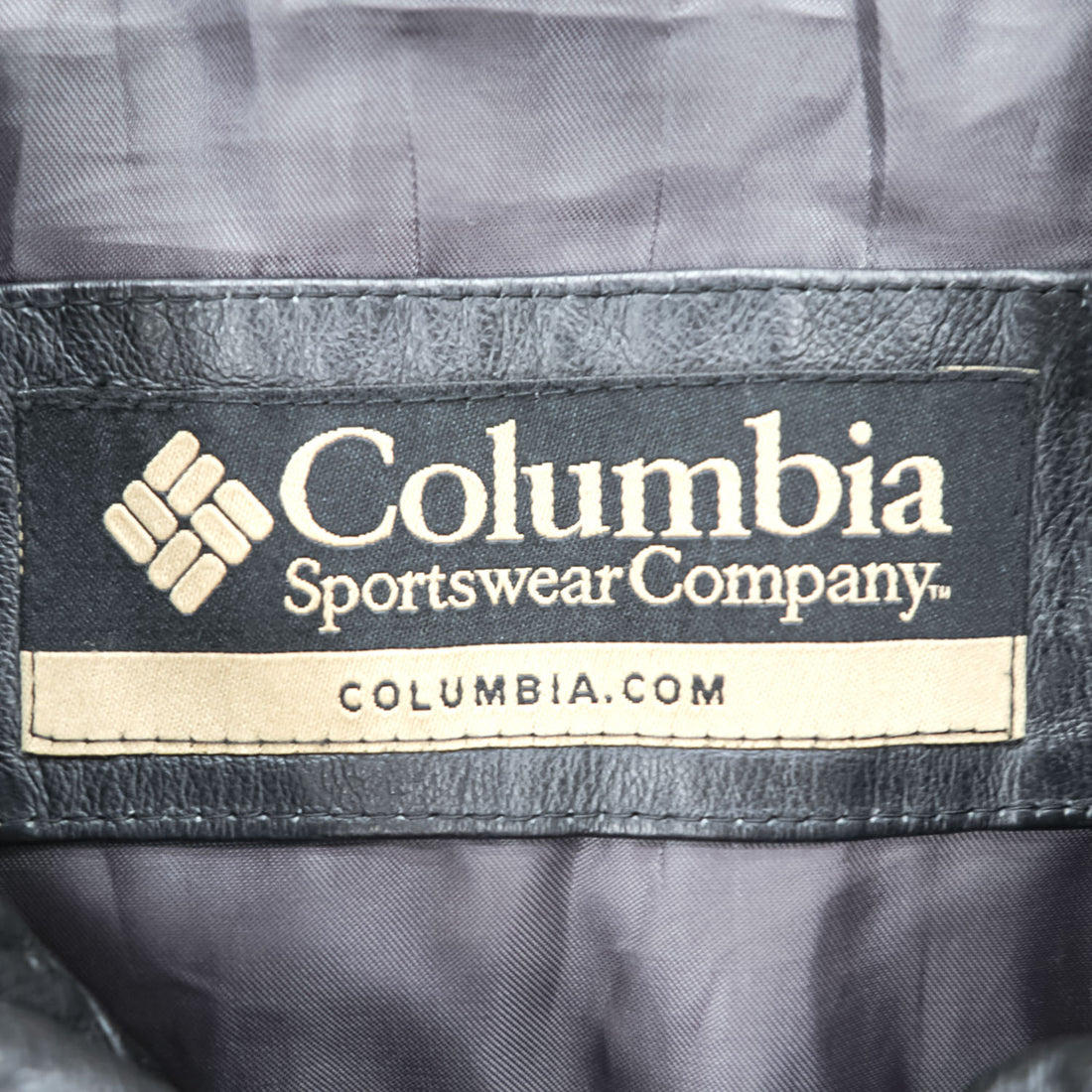 90s Columbia Sportswear Black Genuine Leather Zip Up Jacket Mens XL Vintage