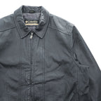 90s Columbia Sportswear Black Genuine Leather Zip Up Jacket Mens XL Vintage
