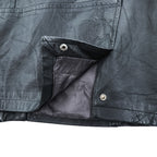 90s Columbia Sportswear Black Genuine Leather Zip Up Jacket Mens XL Vintage