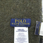 POLO RALPH LAUREN Made in Italy Reversible Plaid Wool Nylon Scarf