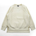 LAUREN RALPH LAUREN Ivory Sherpa Fleece Side Zip Crewneck Pullover Women's S/P