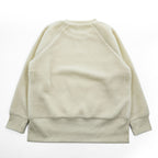 LAUREN RALPH LAUREN Ivory Sherpa Fleece Side Zip Crewneck Pullover Women's S/P