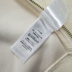 LAUREN RALPH LAUREN Ivory Sherpa Fleece Side Zip Crewneck Pullover Women's S/P