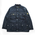TOMMY HILFIGER DENIM  RED LABEL Double Zip Motorcycle Jacket XL, Black Nylon Checked Lining