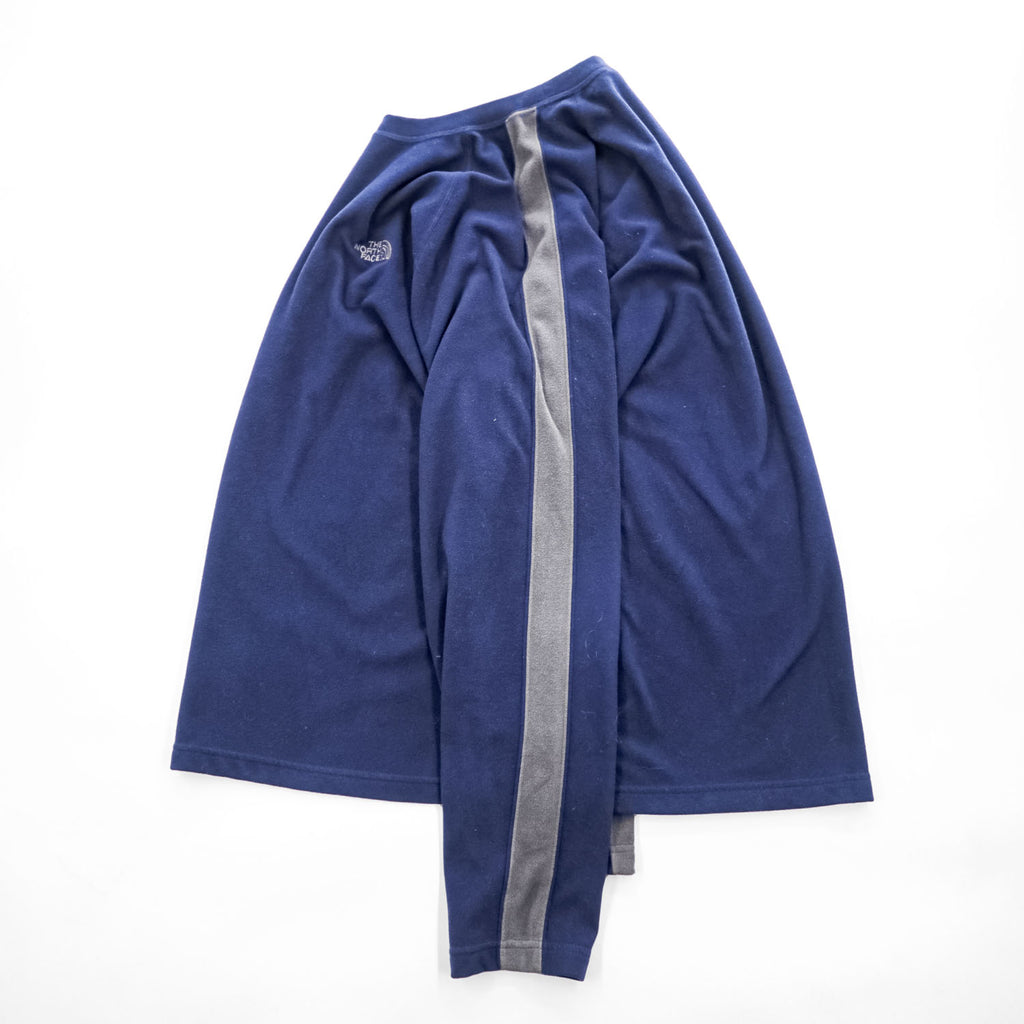 THE NORTH FACE フリース プルオーバー スウェット サイドライン トレーナー XL ネイビー USA規格 ATJ1