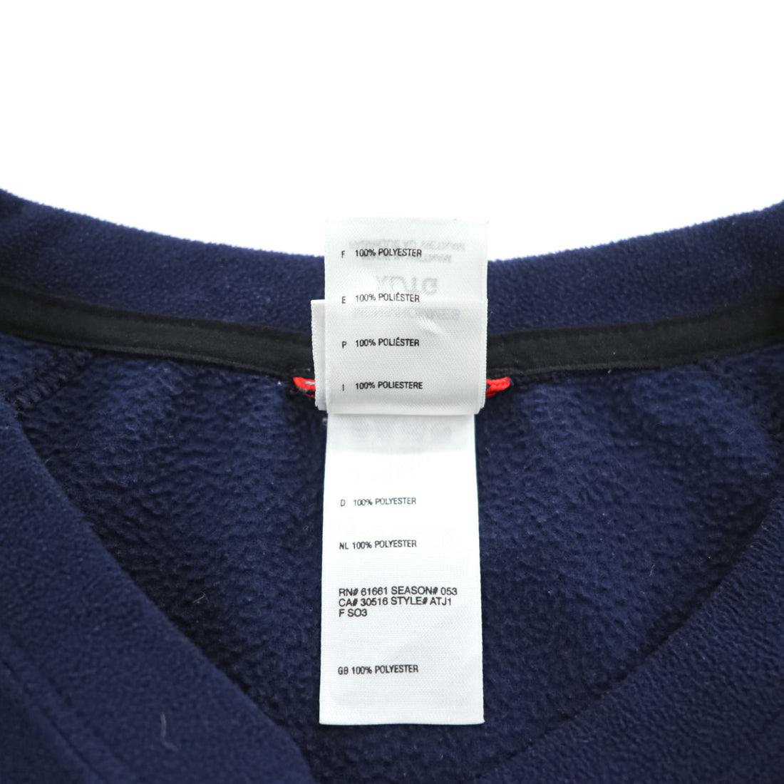 THE NORTH FACE フリース プルオーバー スウェット サイドライン トレーナー XL ネイビー USA規格 ATJ1