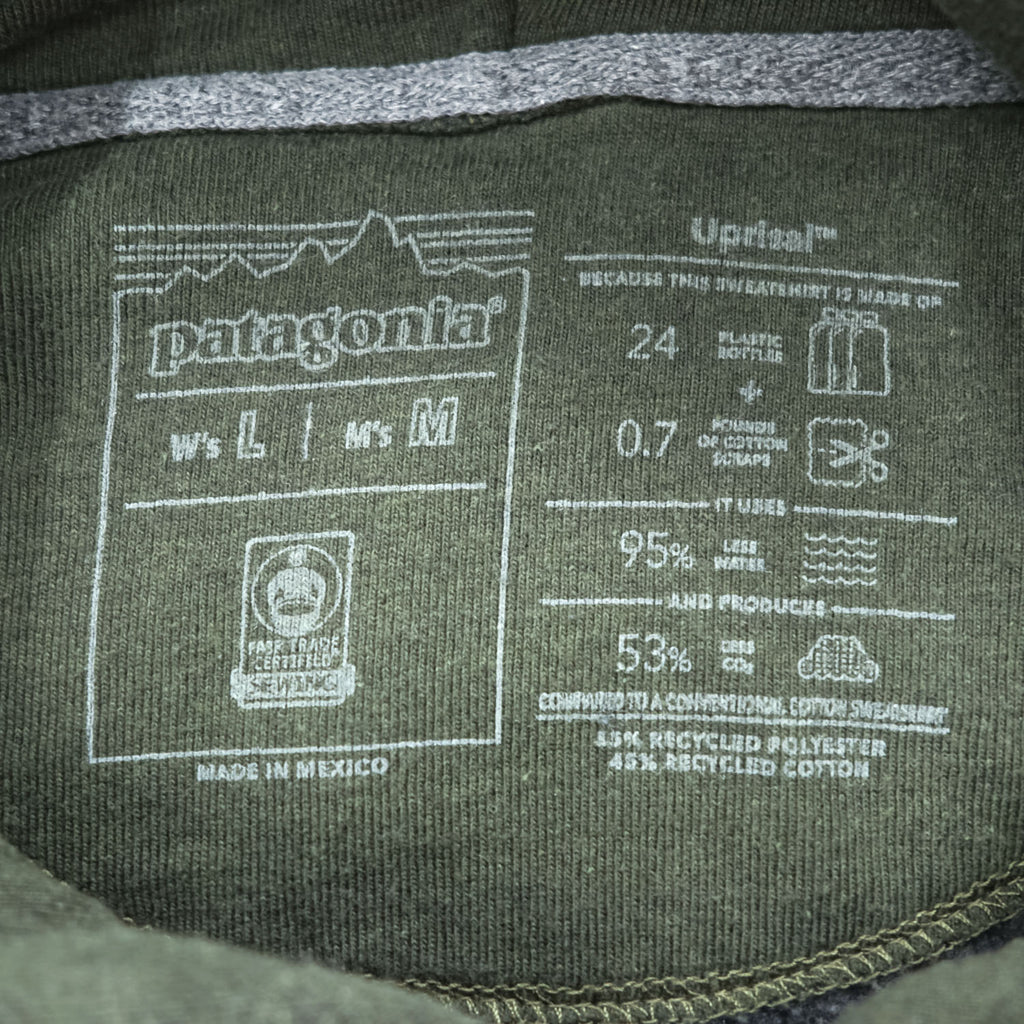 Patagonia プルオーバー パーカー M カーキ グリーン 裏起毛 フィッツロイ・アイコン・アップライザル・フーディ 39666 カンガルーポケット