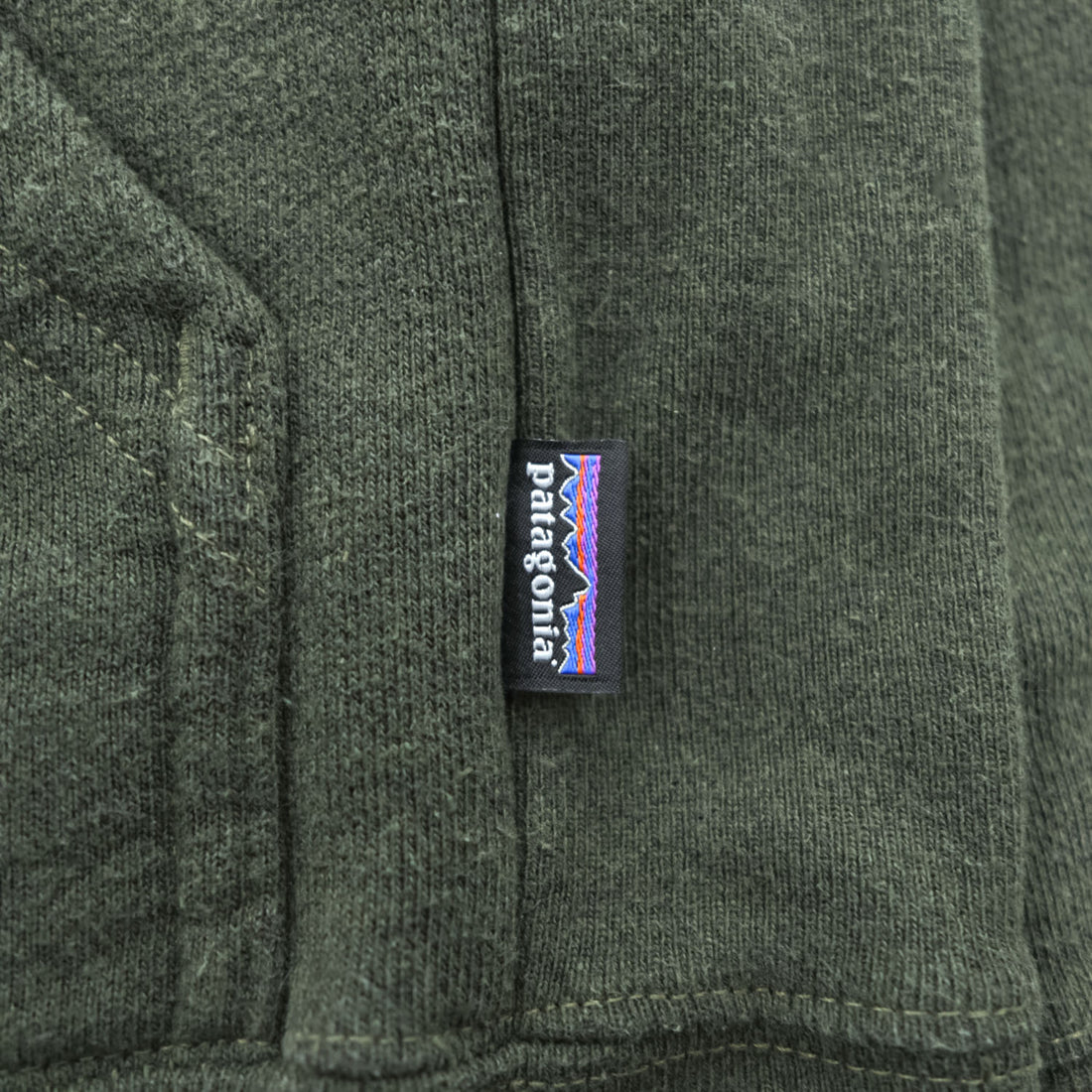 Patagonia プルオーバー パーカー M カーキ グリーン 裏起毛 フィッツロイ・アイコン・アップライザル・フーディ 39666 カンガルーポケット