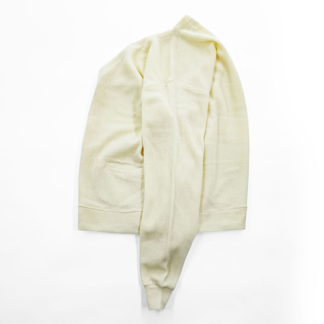 ARNOLD PALMER V-Neck Knit Cardigan Ivory XL Made in USA Acrylic Wool