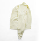 ARNOLD PALMER V-Neck Knit Cardigan Ivory XL Made in USA Acrylic Wool