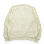 ARNOLD PALMER V-Neck Knit Cardigan Ivory XL Made in USA Acrylic Wool