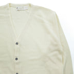 ARNOLD PALMER V-Neck Knit Cardigan Ivory XL Made in USA Acrylic Wool