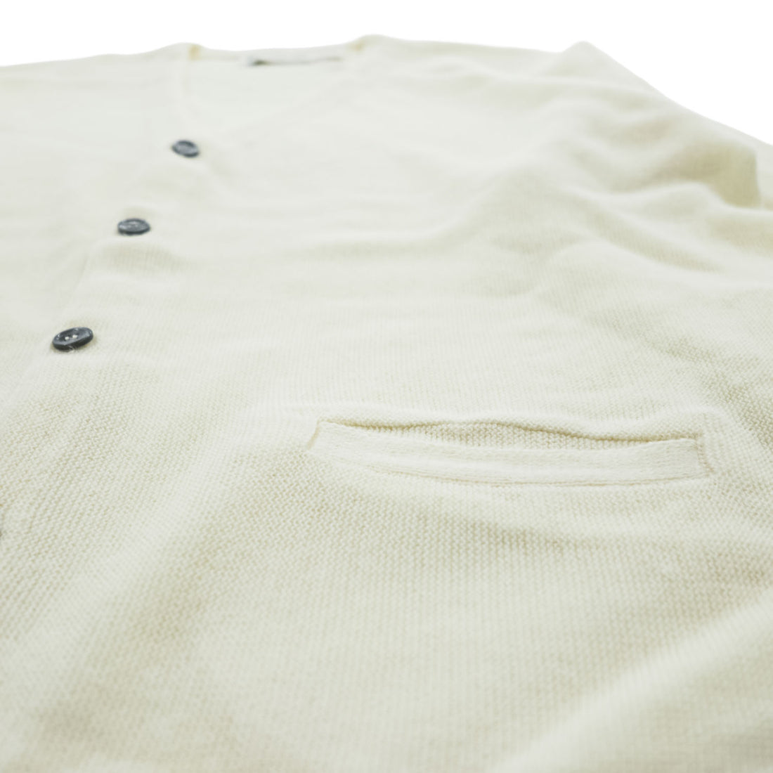 ARNOLD PALMER V-Neck Knit Cardigan Ivory XL Made in USA Acrylic Wool