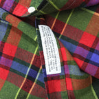 INDIVIDUALIZED SHIRTS USA製 長袖 フランネル チェックシャツ M マルチカラー 胸ポケット ボタンダウン