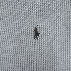 Polo Ralph Lauren Pullover Hoodie XL Grey Small Pony Logo Embroidery Oversized Thermal Waffle Front V