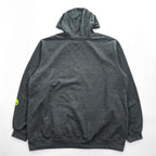 carhartt プルオーバー パーカー XL グレー 裏起毛 ロゴスリーブ ビッグサイズ LOOSE FIT カンガルーポケット K288