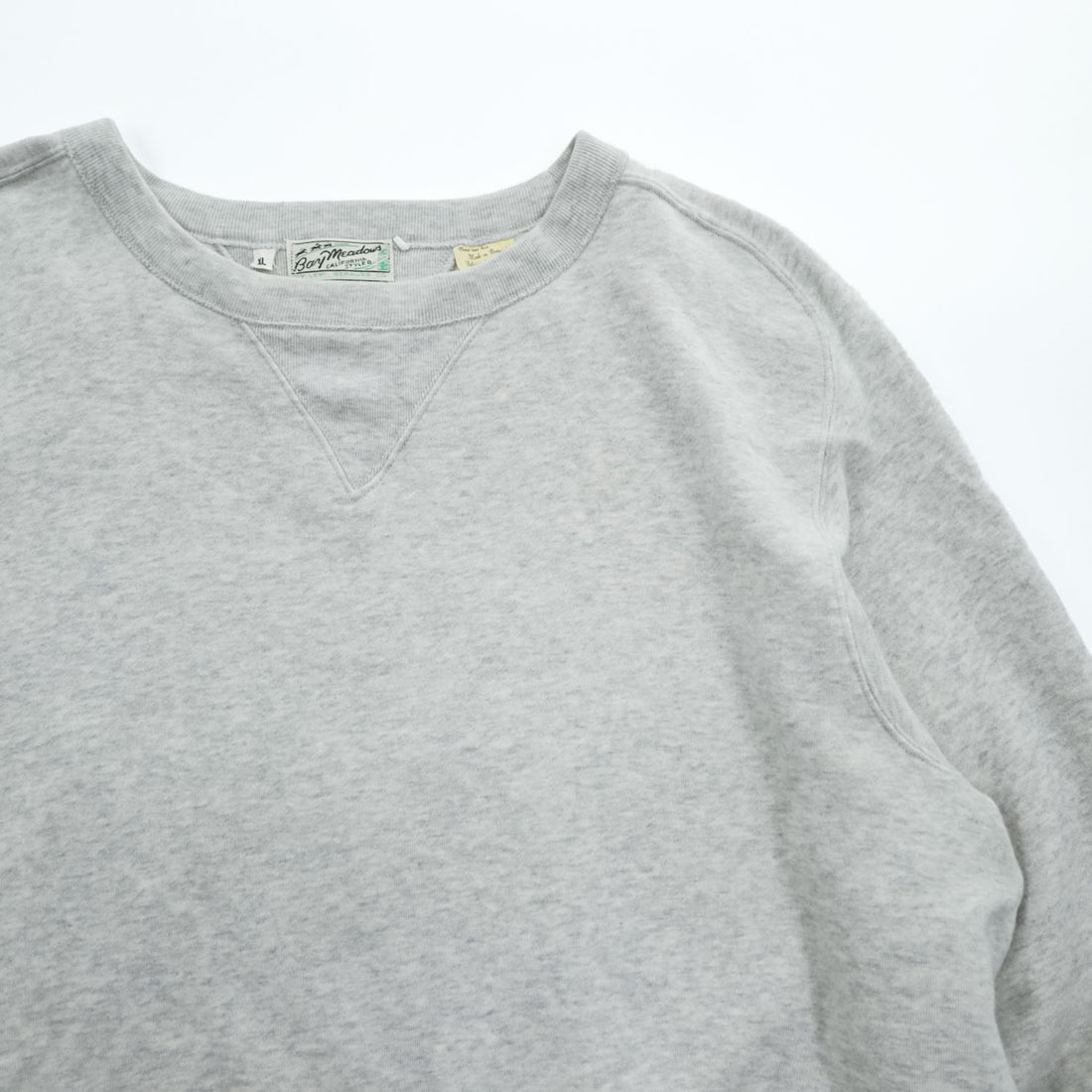 LEVI'S VINTAGE CLOTHING (LVC) Portugal Made Sweatshirt, XL, Gray, Brushed Lining, Bay Meadows, Front V, 21931-0003