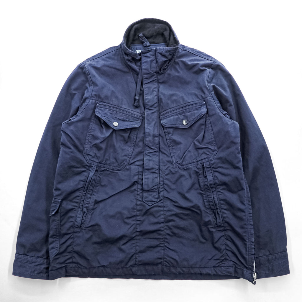 quadro プルオーバー ミリタリージャケット M ネイビー 中綿 サイドジップ hippocampus VINTAGE FATIGUES MHT アノラック