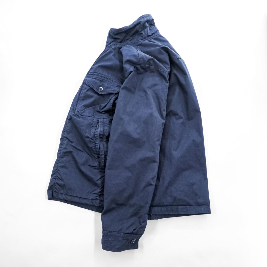 quadro プルオーバー ミリタリージャケット M ネイビー 中綿 サイドジップ hippocampus VINTAGE FATIGUES MHT アノラック
