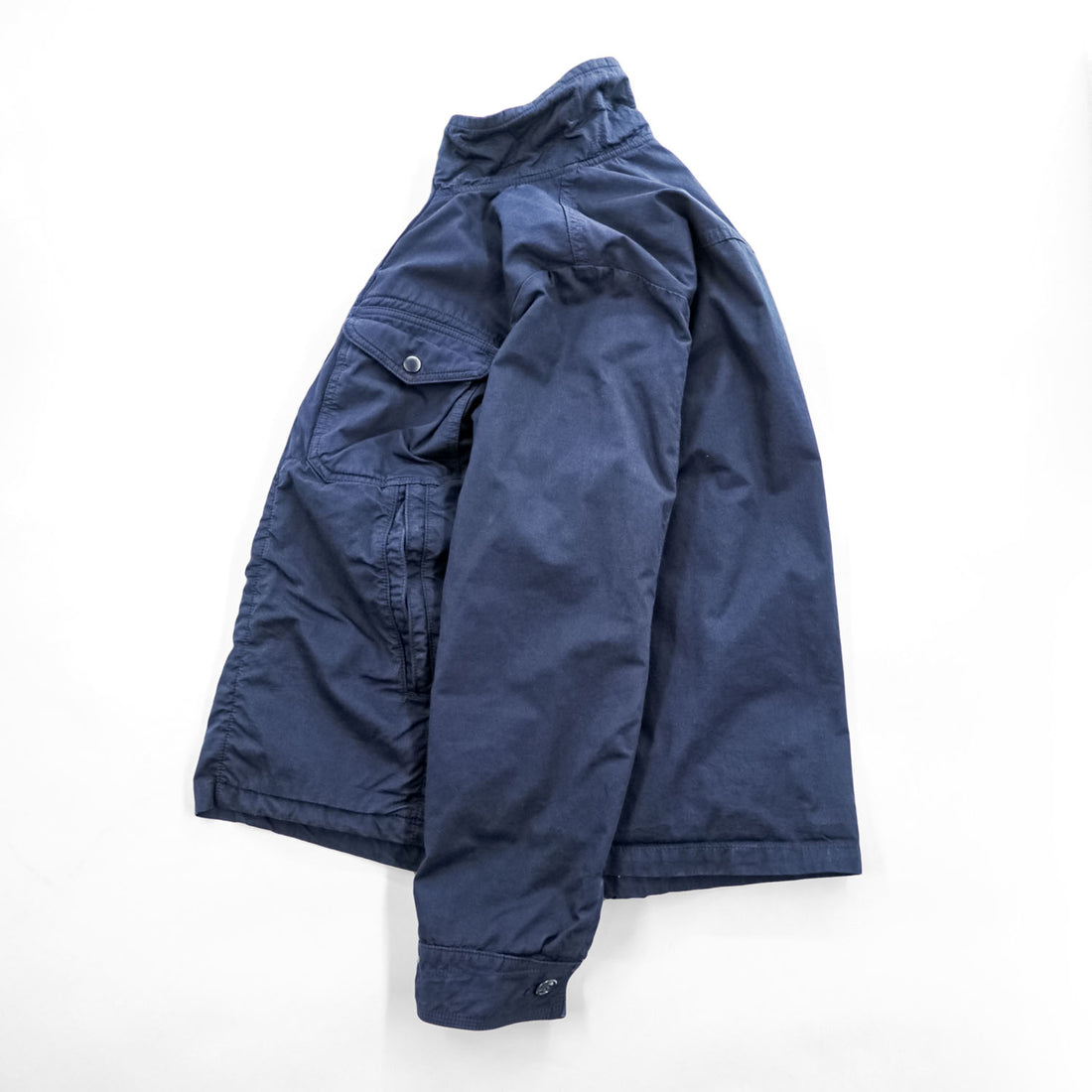 quadro プルオーバー ミリタリージャケット M ネイビー 中綿 サイドジップ hippocampus VINTAGE FATIGUES MHT アノラック