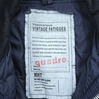 quadro プルオーバー ミリタリージャケット M ネイビー 中綿 サイドジップ hippocampus VINTAGE FATIGUES MHT アノラック