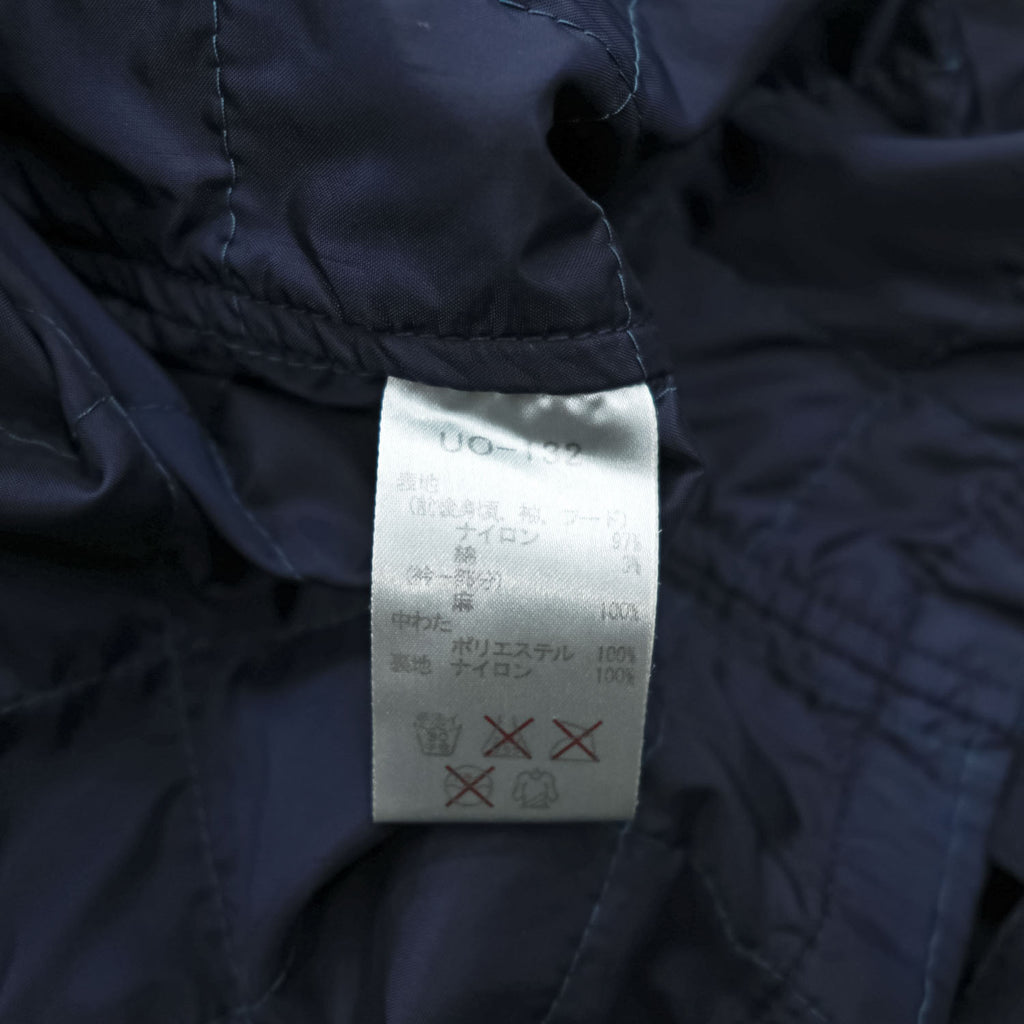 quadro プルオーバー ミリタリージャケット M ネイビー 中綿 サイドジップ hippocampus VINTAGE FATIGUES MHT アノラック