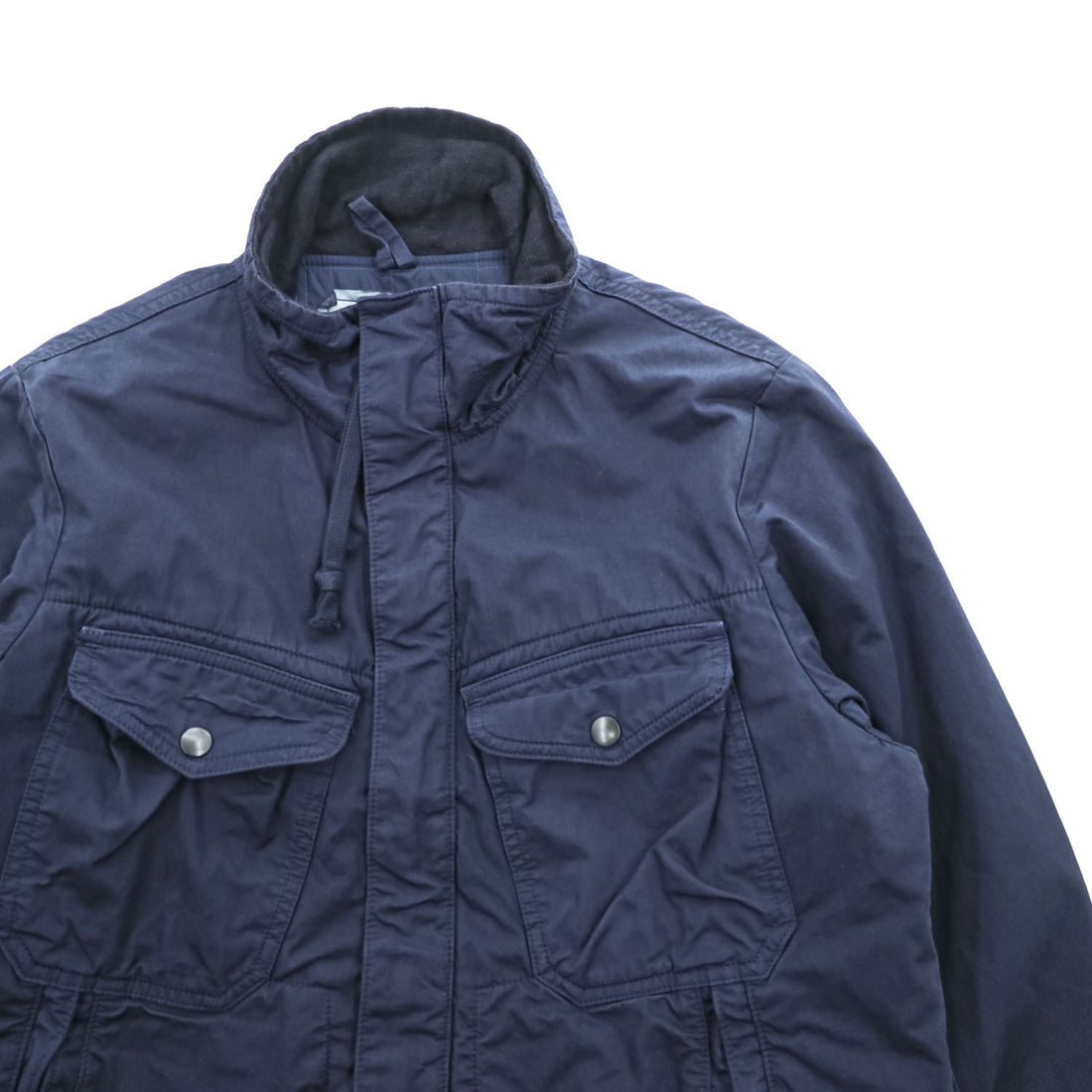 quadro プルオーバー ミリタリージャケット M ネイビー 中綿 サイドジップ hippocampus VINTAGE FATIGUES MHT アノラック