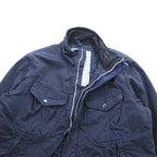 quadro プルオーバー ミリタリージャケット M ネイビー 中綿 サイドジップ hippocampus VINTAGE FATIGUES MHT アノラック