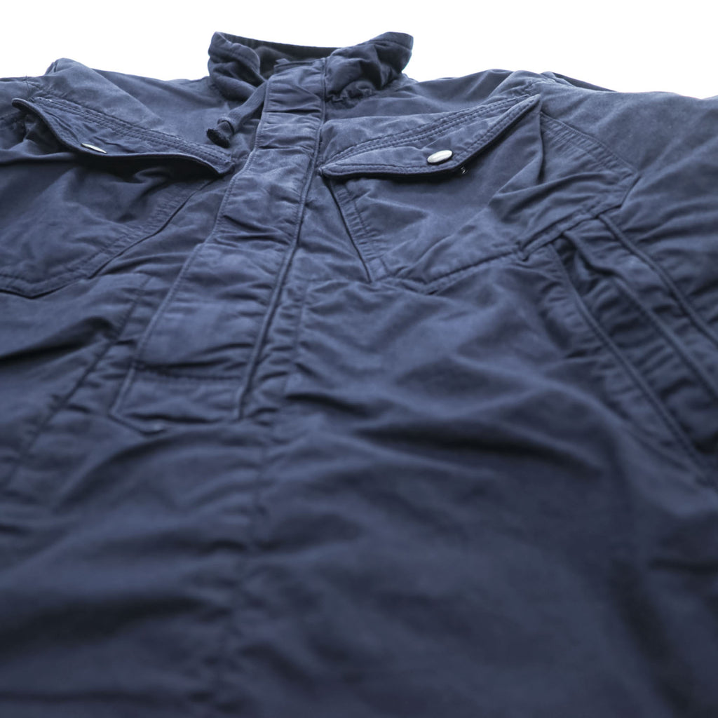 quadro プルオーバー ミリタリージャケット M ネイビー 中綿 サイドジップ hippocampus VINTAGE FATIGUES MHT アノラック