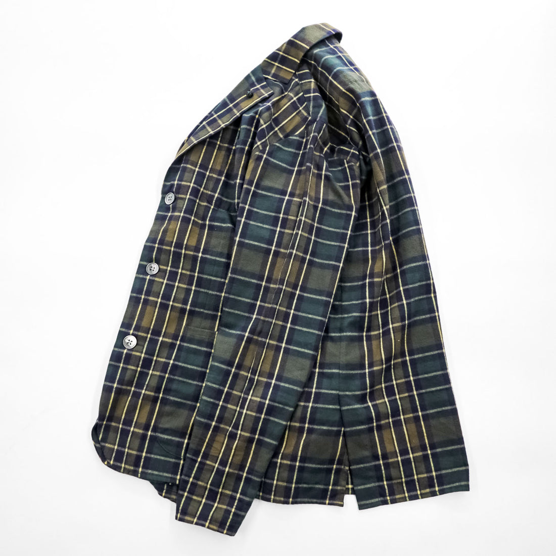 Gymphlex Cotton Plaid 3-Button Tailored Jacket Made in Japan J-1127 VHC-BY