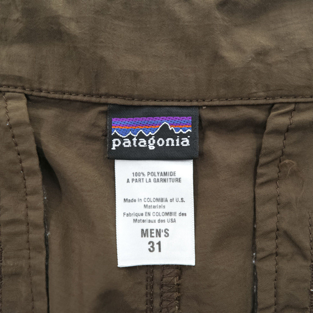 Patagonia 00年代 シェル アウトドア ナイロンパンツ M ブラウン 08年製 56261
